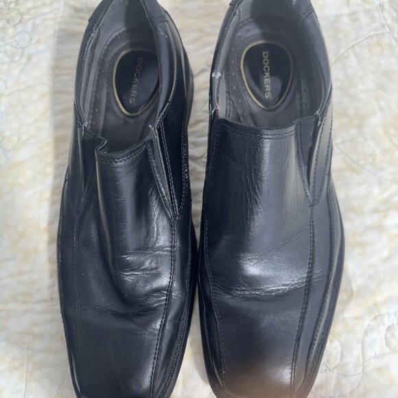 Docker 90-27224 Franchise Black Leather Slipon ComfortDress Loafer Men Shoe 9. - Picture 4 of 8